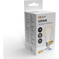 Solight LED žiarovka, klasický tvar, 7W, E27, 3000K, 270 °, 595lm