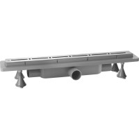 Omp Tea RENOVA ECO LINE podlahový žľab s nerezovým roštom, L-700, DN40 4943.904.8C