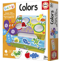 EDUCA Baby Triedenie farieb s motýľom Gillom 4x6 dielikov
