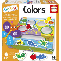 EDUCA Baby Triedenie farieb s motýľom Gillom 4x6 dielikov
