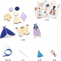 DJECO DIY Drevené prívesky Motýliky