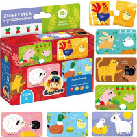 CZUCZU Puzzle dvojice Zvieratká 7x2 dieliky