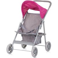 CHIPOLINO Športový kočík pre bábiky Alice Grey, Pink linen