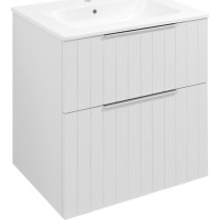 Sapho CIRASA umývadlová skrinka 59, 2x64x46cm, biela mat strip CR601-3131S
