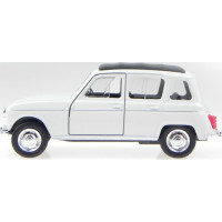 WELLY Autíčko na spätné natiahnutie Renault 4 biely