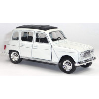 WELLY Autíčko na spätné natiahnutie Renault 4 biely