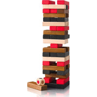 POPULAR Balančná hra drevená veža Jenga