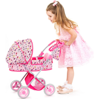 CHIPOLINO Hlboký kočík pre bábiky Dora Butterflies