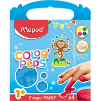 MAPED Prvé prstové farby Color&#39;Peps v kalíškoch 4 x 80g