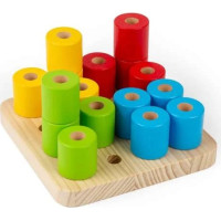 Bigjigs Toys Balančné valčeky na podstavci