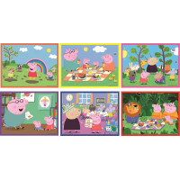 CLEMENTONI Obrázkové kocky Prasiatko Peppa, 12 kociek