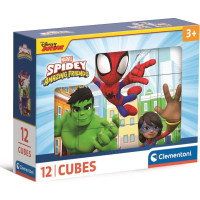 CLEMENTONI Obrázkové kocky Spidey a jeho úžasní priatelia, 12 kociek