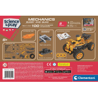 CLEMENTONI Science&Play Mechanické laboratórium Buggy a štvorkolka 2v1