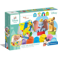 CLEMENTONI Soft Clemmy Hracia sada s knižkou Disney Simba a Dumbo