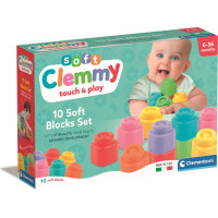 CLEMENTONI Soft Clemmy Sada 10 mäkkých kociek