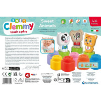 CLEMENTONI Soft Clemmy Hracia sada s knižkou Milé zvieratká