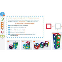 MAGFORMERS Výukové karty Geometria 3: 2D a 3D geometria