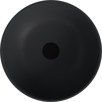 Polysan BANERA ROUND umývadlo na dosku, liaty mramor, priemer 39cm, antracit mat 14337.51