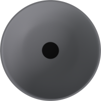 Polysan BANERA ROUND umývadlo na dosku, liaty mramor, priemer 39cm, sivá mat 14337.31