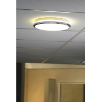 Sapho SILVER stropné LED svietidlo, Ø 28cm, 10W, 230V, 3000K/4000K/6500K, chróm AU480