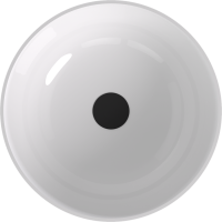 Polysan BANERA ROUND umývadlo na dosku, liaty mramor, priemer 39cm, biela/béžová mat 14337.82