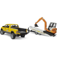Bruder Terénne servisné auto RAM s minibagrom