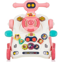 CHIPOLINO Chodítko interaktívne 3v1 Car Pink