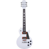 JOKOMISIADA Detská elektrická gitara s popruhom biela