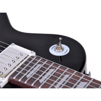 JOKOMISIADA Detská elektrická gitara s popruhom čierna