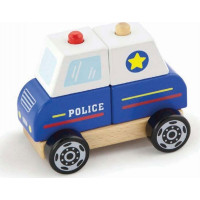 VIGA Drevená skladačka Polícia