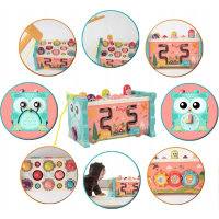CHIPOLINO Motorická kocka 8v1 Owl Pink