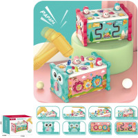CHIPOLINO Motorická kocka 8v1 Owl Pink