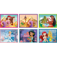 CLEMENTONI Obrázkové kocky Disney princeznej, 12 kociek