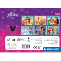 CLEMENTONI Obrázkové kocky Disney princeznej, 12 kociek