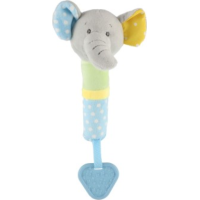 TEDDIES Pískací plyšový Slon s hryzátkom