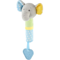 TEDDIES Pískací plyšový Slon s hryzátkom