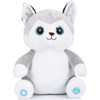 CHIPOLINO Plyšový Husky so svetielkami a hudbou