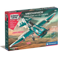 CLEMENTONI Science&Play Mechanické laboratórium Lietadlá a vrtuľníky 10v1