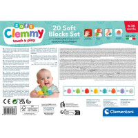 CLEMENTONI Soft Clemmy Sada 20 mäkkých kociek