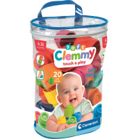 CLEMENTONI Soft Clemmy Sada 20 mäkkých kociek v plastovej taške