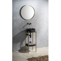 Sapho PUNO podstavec pod okrúhle umývadlá 375x830x448xmm, zlato mat SKA380-5