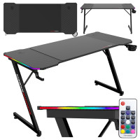 Herný stôl SHADOW GAMER 2.0 140 cm LED RGB