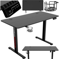 Herný stôl SHADOW GAMER elektrický 1.0 čierny 120 cm