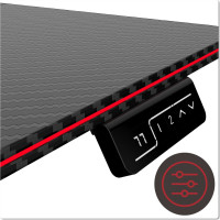 Herný stôl SHADOW GAMER elektrický 2.0 LED RGB 120 cm