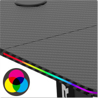 Herný stôl SHADOW GAMER elektrický 2.0 LED RGB 120 cm