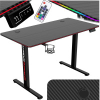 Herný stôl SHADOW GAMER elektrický 2.0 LED RGB 120 cm