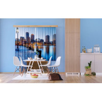 Dizajnový záves nábrežia 280x245 cm