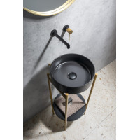 Sapho PUNO podstavec s umývadlom 375x870x448xmm, zlato mat SKA380-5-01
