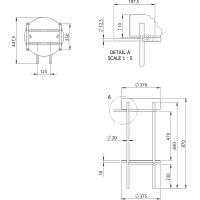 Sapho PUNO podstavec s umývadlom 375x870x448xmm, zlato mat SKA380-5-01