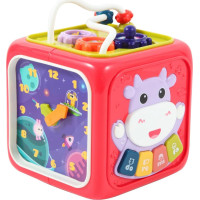CHIPOLINO Motorická kocka 6v1 Animals Red